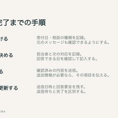 業務手順を1枚に整理する資料｜自主制作