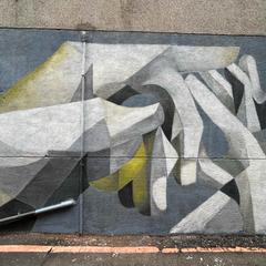 台湾カフェ壁画依頼