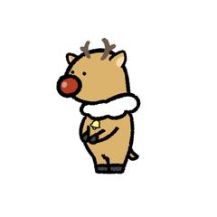 私がトナカイさんを描くとこうなります。