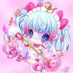 きらきら系SDイラスト