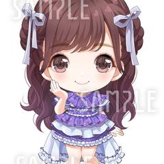 アイドルさん似顔絵SDキャラ制作