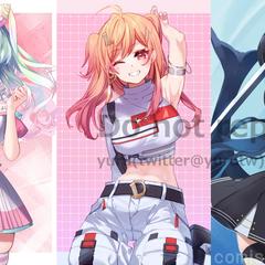 半身イラストサンプル