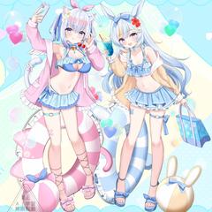 コラボカフェグッズイラスト/麻倉ましろ&ドドドメテオ