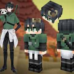 マインクラフト　マイクラ　スキン　Vtuber　男の子