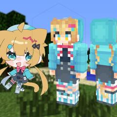 マインクラフト　マイクラ　スキン　Vtuber ライバー