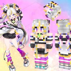 マインクラフト　マイクラ　スキン　Vtuber　ライバー