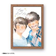 一生飾れる♪お友達へ素敵な似顔絵をサプライズで。