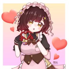 ロボ子さんの指ハート Skebにて二次創作のご依頼