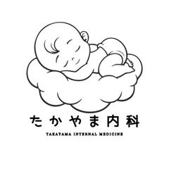 街中の病院のロゴ