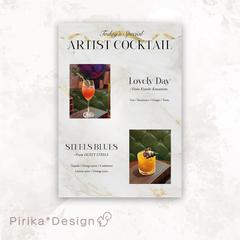 アーティストカクテルメニュー