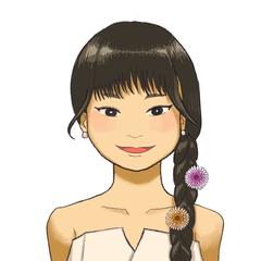 リーフレット用の似顔絵作成