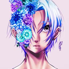 花と少年