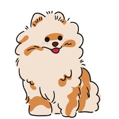 ポメラニアンイラスト