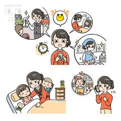 株式会社タイミー 様 / インタビュー記事の挿絵作成