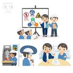 多言語コミュニケーション支援企業様/WEBサイトイラスト制作