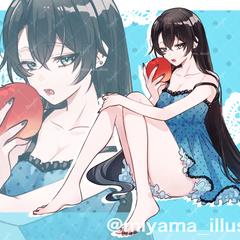 歌ってみた動画用のイラスト