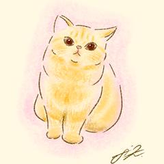 ご依頼サンプル｜デジタル制作×リアル寄り【茶トラ】