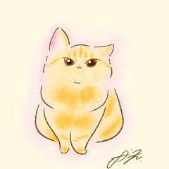 ご依頼サンプル｜デジタル制作×デフォルメ寄り【茶トラ】