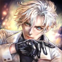 黒手袋の男性