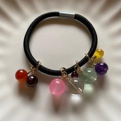 天然石を使用したヘアゴム【ご依頼品】