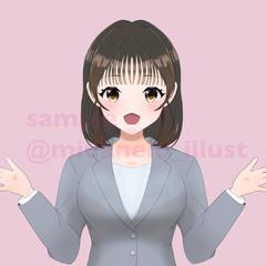 企業様案件:キャラデザ&Live2Dモデリング
