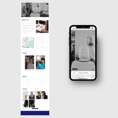「CUT ROOM LUNA」WEBサイト