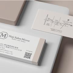 Hair Salon Mirror様の名刺