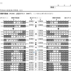 関節可動域 (ROM) と筋力テスト (MMT)