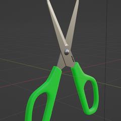 [フルスクラッチ]VRChatで使えるハサミの３Dモデル
