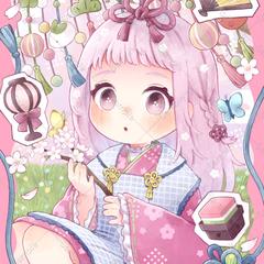 一枚絵/ひな祭り