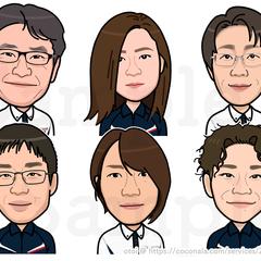 ショップ店員の似顔絵作成