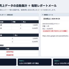 GASで売上集計と日次レポート自動化