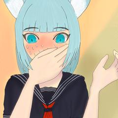 赤面ケモ耳女子