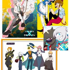 幅広く使えるハッキリアニメ塗りイラスト