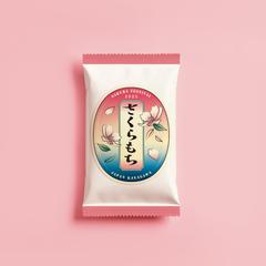 さくらもちのパッケージデザイン