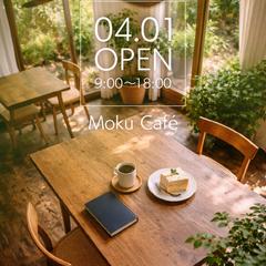 Moku Café OPEN告知用SNS画像