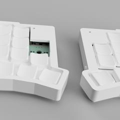 カスタムキーボードの3Dモデリング、3Dプリントデータ作成