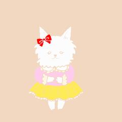 白い犬の女の子