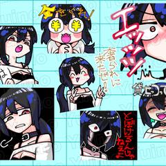 LINEスタンプの完成品のイメージです。