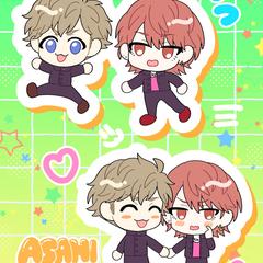 デフォルメ旭と蛍