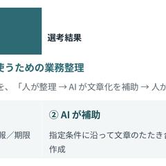 生成AIを活用した業務整理サンプル