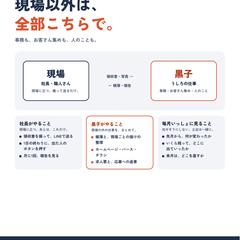 建設業の黒子｜ご案内の1枚資料（表）