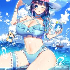 碧飴琥珀様夏イラスト