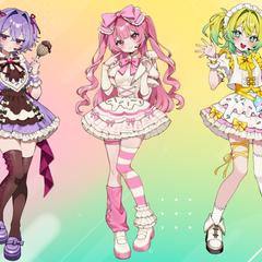 MV用オリジナルキャラクター　３名様　全身イラスト制作