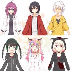 live2D facerig vtuberアバター制作作例