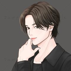イケメン男性　ビジネス　アイコン