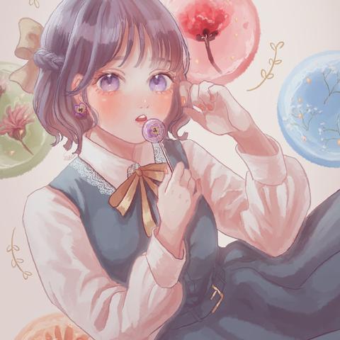 エディブルフラワーロリポップ