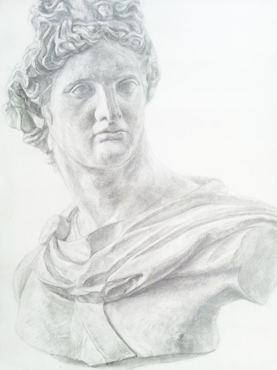 石膏デッサン アポロン 絵描きのコイケさんさん 絵描き グラフィックデザイナー 友禅職人 のポートフォリオ ココナラ