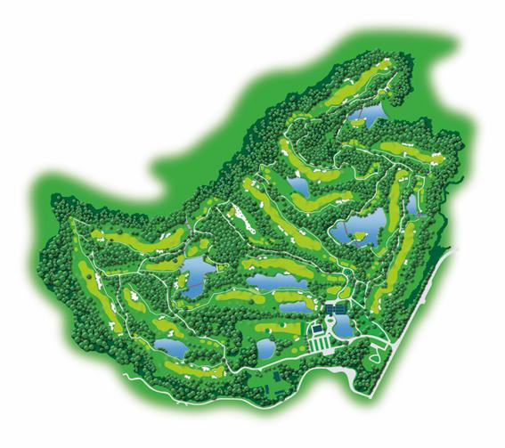 ゴルフ場鳥瞰図 チャオ1340さん イラストレーター のポートフォリオ ココナラ