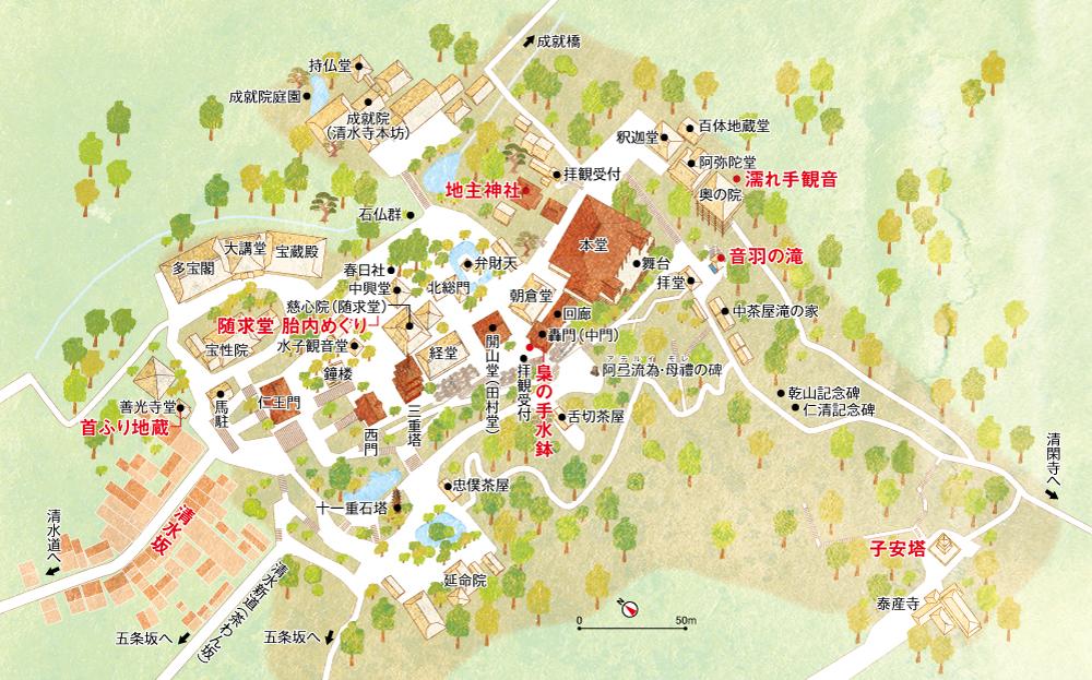 観光情報雑誌掲載境内図 小林さとえさん 地図デザイン イラスト のポートフォリオ ココナラ